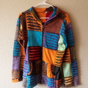 BOHO | Hippie | Multicolored hoodie | Windhorse